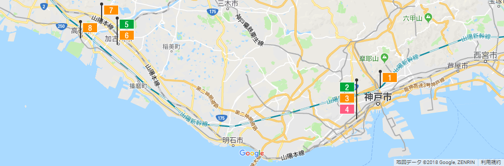 神戸エリア事業所マップ